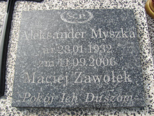 Aleksander Myszka 1932 Zaleszany - Grobonet - Wyszukiwarka osób pochowanych