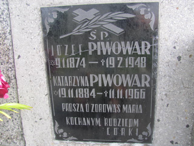 Józef Piwowar 1874 Zaleszany - Grobonet - Wyszukiwarka osób pochowanych