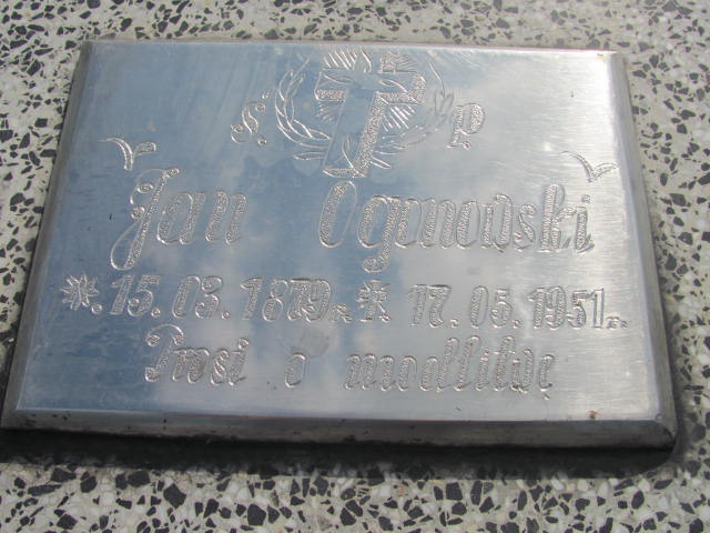 Jan Ogonowski 1879 Zaleszany - Grobonet - Wyszukiwarka osób pochowanych