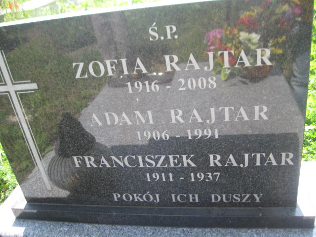 Adam Rajtar 1906 Zaleszany - Grobonet - Wyszukiwarka osób pochowanych