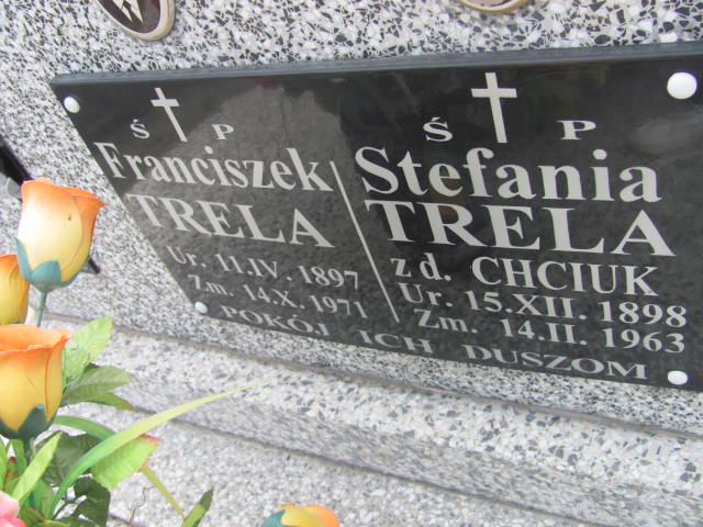 Stefania Trela 1898 Zaleszany - Grobonet - Wyszukiwarka osób pochowanych