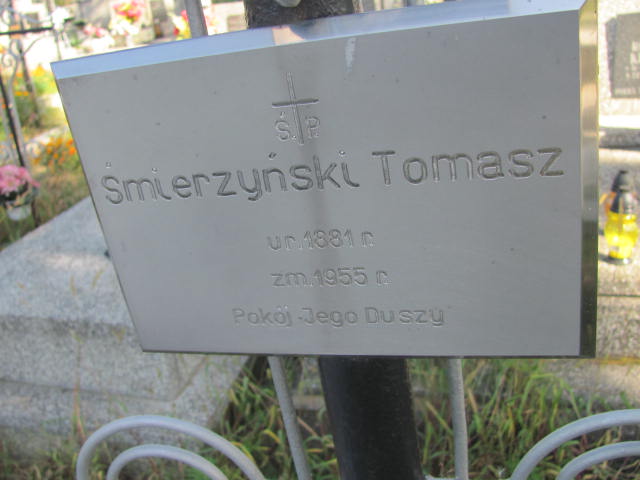 Tomasz Śmierzyński 1881 Zaleszany - Grobonet - Wyszukiwarka osób pochowanych