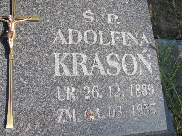 Adolfina Krasoń 1889 Zaleszany - Grobonet - Wyszukiwarka osób pochowanych