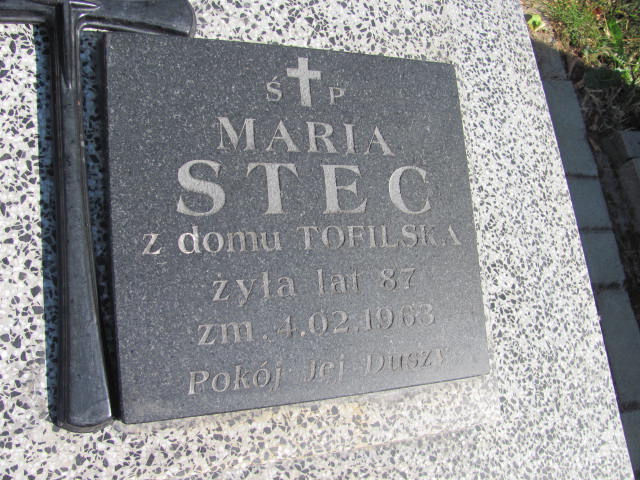 Maria Stec 1877 Zaleszany - Grobonet - Wyszukiwarka osób pochowanych