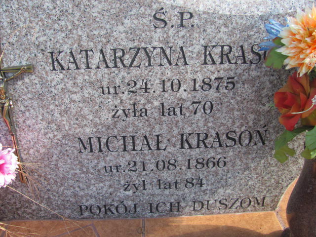 Michał Krasoń 1867 Zaleszany - Grobonet - Wyszukiwarka osób pochowanych