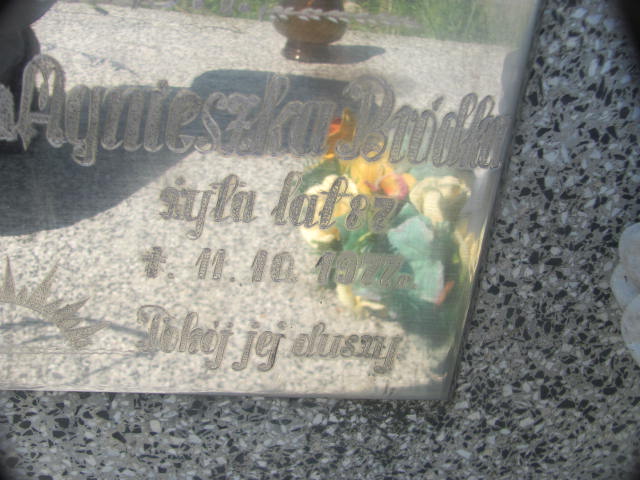 Agnieszka Bródka Zaleszany - Grobonet - Wyszukiwarka osób pochowanych