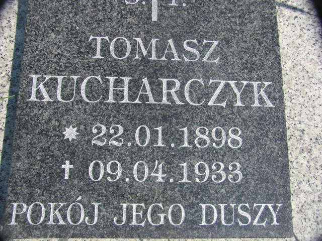 Tomasz Kucharczyk 1898 Zaleszany - Grobonet - Wyszukiwarka osób pochowanych