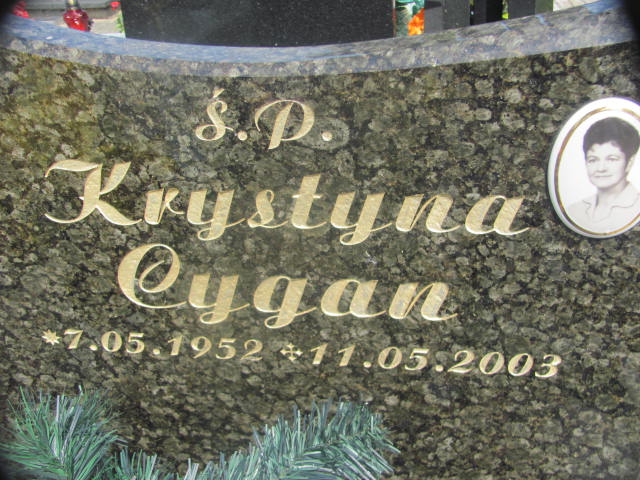 Krystyna Cygan 1952 Zaleszany - Grobonet - Wyszukiwarka osób pochowanych