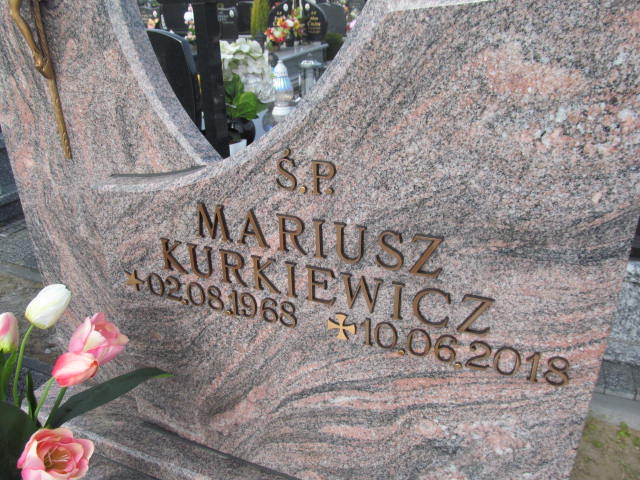 Mariusz Kurkiewicz 1968 Zaleszany - Grobonet - Wyszukiwarka osób pochowanych