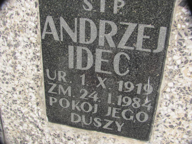 Andrzej Idec 1919 Zaleszany - Grobonet - Wyszukiwarka osób pochowanych